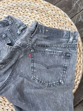 Levi's Gray Washed Women’s Cutoff Jean Shorts